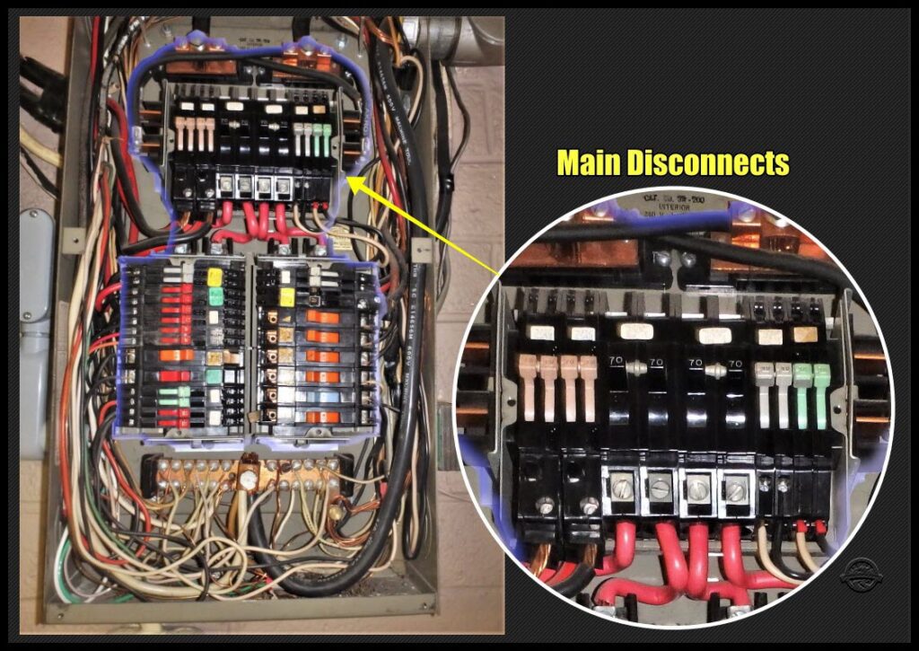 split-bus electrical panel diagram